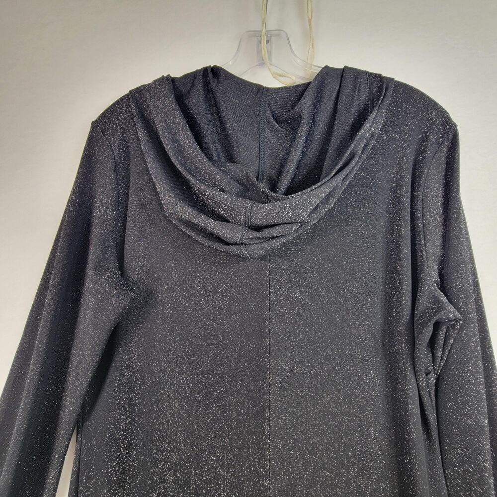 Savage x Fenty Sleep & Shine Sparkle Black Hooded Jumpsuit Women Size XL - Picture 5 of 12